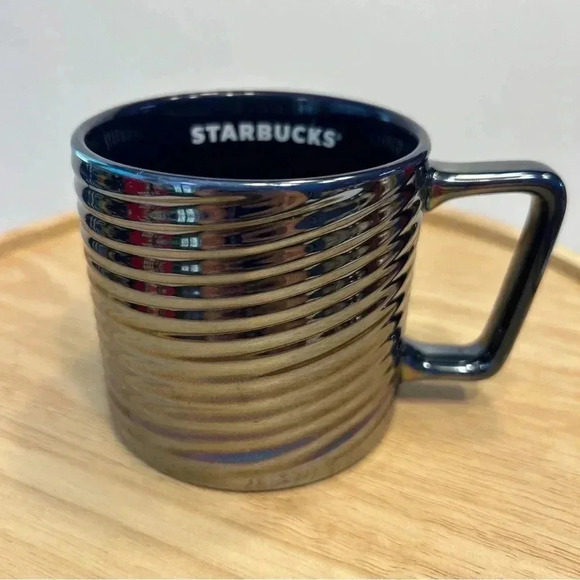 Starbucks Rainbow Luster Swirl‎ Mug 12oz 2020 Holiday Christmas RARE - Picture 1 of 4